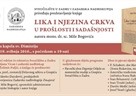 Poziv na predstavljanje knjige „Lika i njezina Crkva u prošlosti i sadašnjosti“ autora mons. dr. sc. Mile Bogovića.