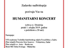 Poziv na humanitarni koncert u organizaciji VIS-a studenata TKO-a i Caritasa Zadarske nadbiskupije