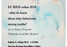 Predavanje dr. sc. Łukasza Tomczyka  „EU KIDS online 2018 - what we know about risky behaviours among youths?“