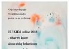 Predavanje dr. sc. Łukasza Tomczyka  „EU KIDS online 2018 - what we know about risky behaviours among youths?“