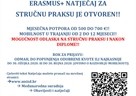 Erasmus+ natječaji za financiranje mobilnosti studenata u svrhu stručne prakse
