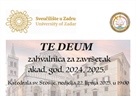 Te Deum - zahvala za završetak akad. god. 2024./2025.